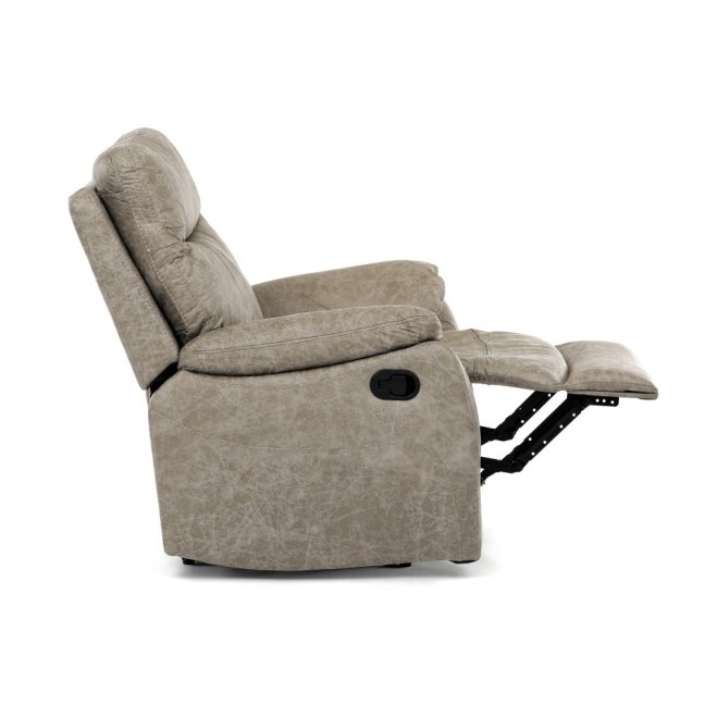 Relaxační polohovací TV křeslo NORBERT — látka, béžová, nosnost 150 kg