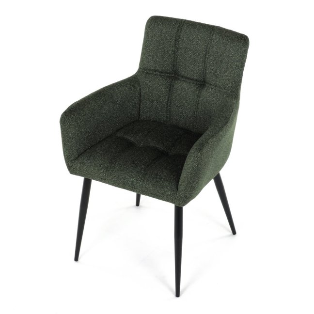 Jídelní křeslo LYON — kov, látka, více barev - Barevné varianty jídelního křesla LYON: Tmavě šedá