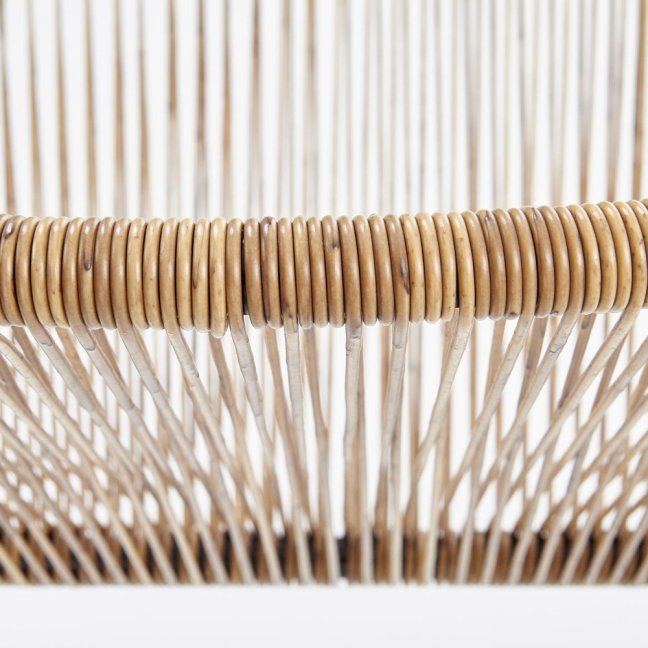 Zahradní křeslo BARI — kov, umělý ratan, přírodní