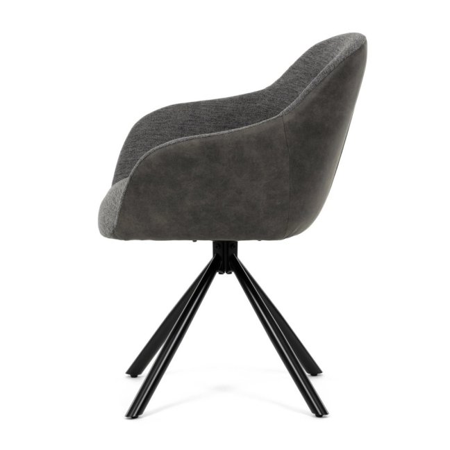 Jídelní otočné křeslo HILARY — kov, látka, šedá / více barev - Barevné varianty jídelního křesla HILARY: Šedá