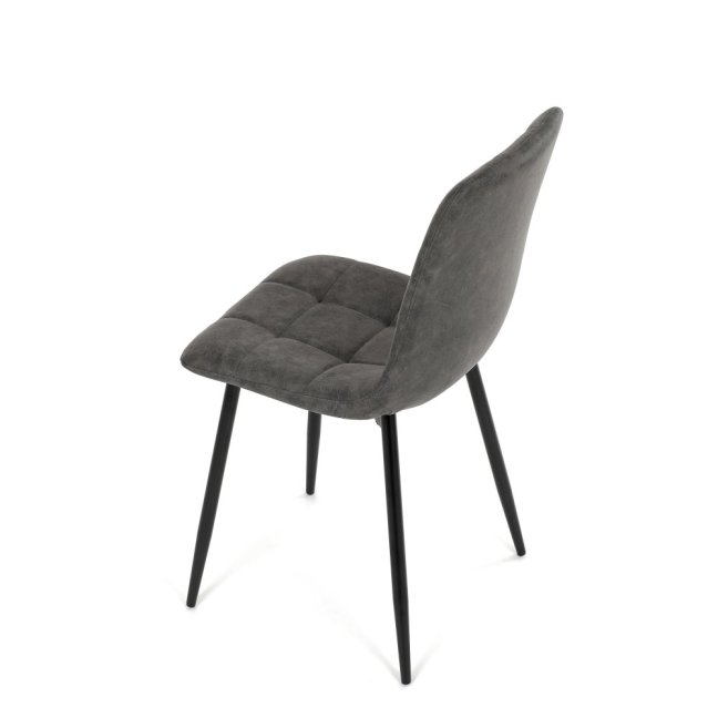 Jídelní židle THEO III — kov, látka vintage, více barev - Barevné varianty židle THEO III: Černá