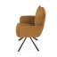 Jídelní otočné křeslo LAMIS — kov, manšestr, více barev, nosnost 150 kg
