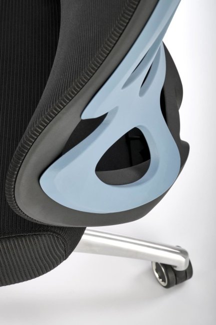 Kancelářská ergonomická židle GILBERTO — síť / látka, černá