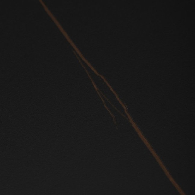 Set 2 konferenčních stolků NOEL II — kov, keramika, dekor mramor / černá