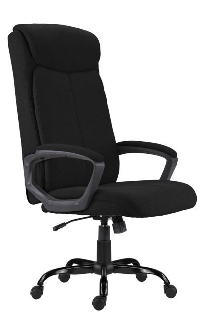 Kancelářské křeslo NEVADA XL — látka, černá, nosnost 150 kg