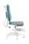 Dětská rostoucí židle Neoseat KINDER WHITE PLUS — látka, šedá / tyrkysová