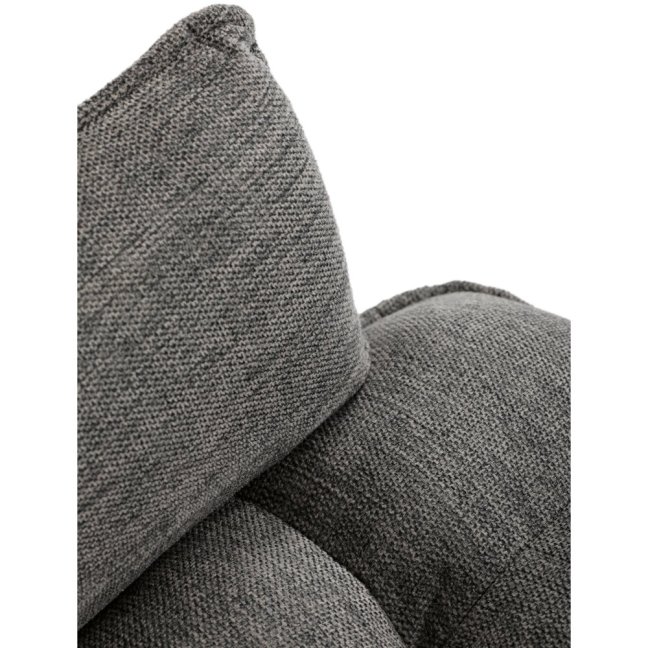 Jídelní křeslo KONIG — látka, šedá