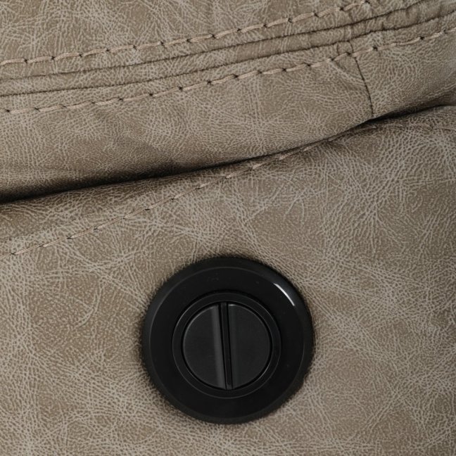 Relaxační křeslo BENNY s elektrickým polohováním — látka, béžová