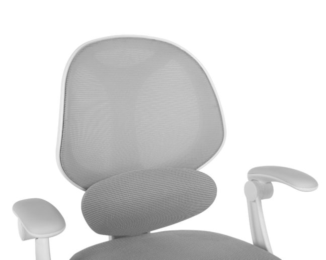 Dětská otočná židle Neoseat JUNI 009 s podnoží — látka, šedá