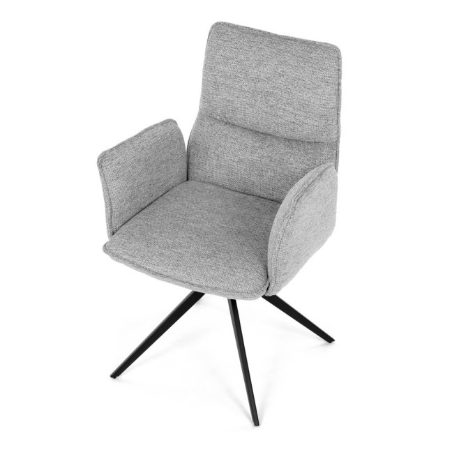 Jídelní otočné křeslo AMALI — kov, látka, více barev