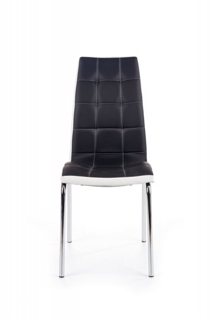 Jídelní židle ALEXIS — kov, ekokůže, černá