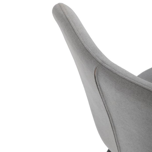 Jídelní židle JULES — kov, látka, více barev - Barevné varianty jídelní židle JULES: Světle šedá