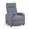 Relaxační polohovací TV křeslo SOFI — manšestr, šedá