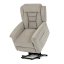 TV křeslo SARGON s elektrickým polohováním — 2 motory, látka, béžová