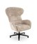 Otočné relaxační křeslo ušák FRANCO — kov, látka, béžová