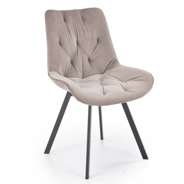 Jídelní otočná židle ROSITA — kov, látka, černá / více barev