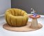 Designové křeslo GASPAR II — látka, žlutá