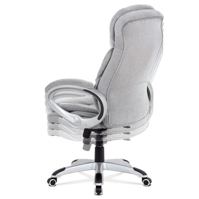 Kancelářské křeslo JERRY — látka, světle šedá