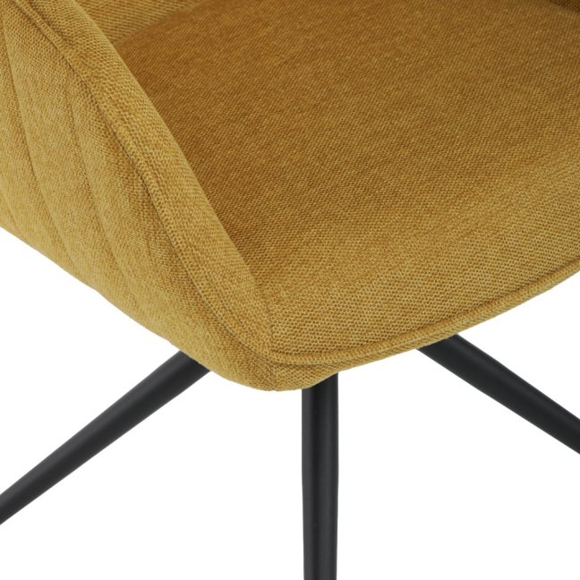 Jídelní otočná židle SCARA — kov, látka, více barev