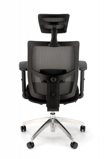Kancelářská ergonomická židle ADMIRAL — síť / látka, černá