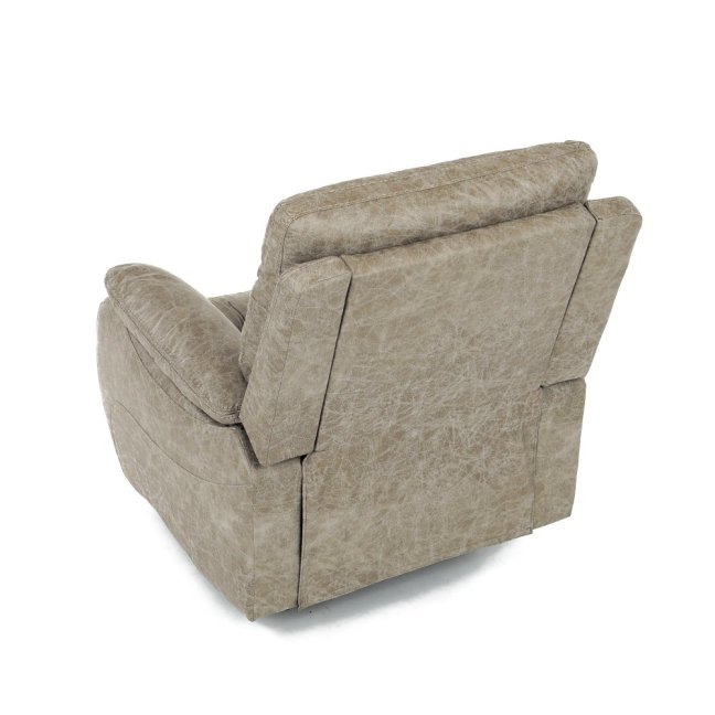 Relaxační křeslo BENNY s elektrickým polohováním — látka, béžová