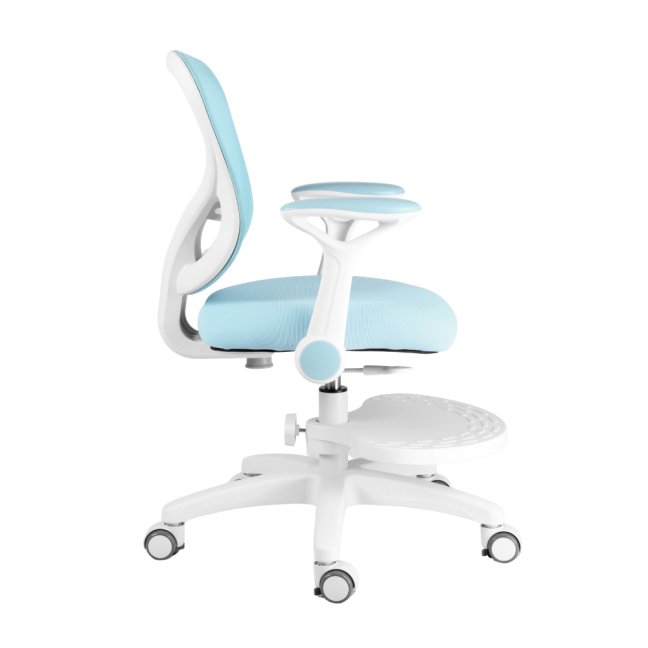 Dětská rostoucí židle Neoseat JUNI 007 — látka, pratelný potah, modrá