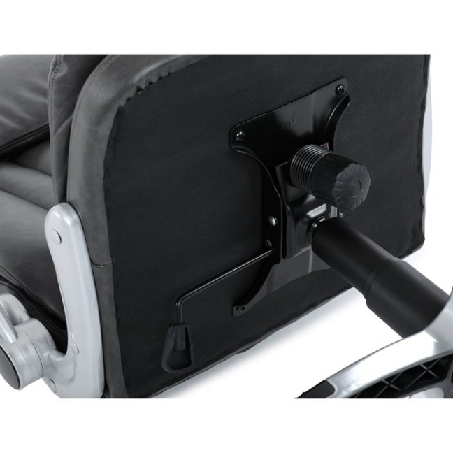 Kancelářské křeslo KURO — ekokůže, šedá