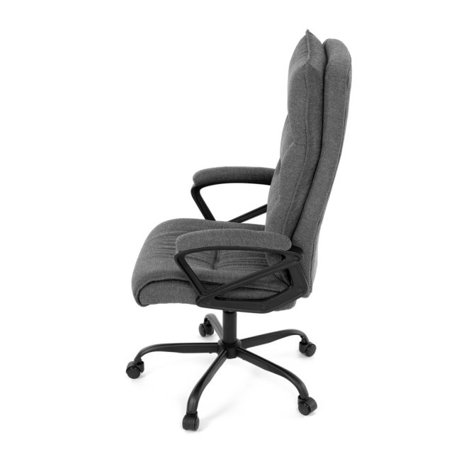Kancelářské křeslo EBRO — látka, šedá