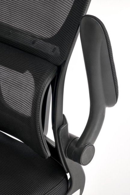Kancelářská otočná židle SOREN — síť / látka, černá