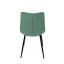 Jídelní židle DAEMON — kov, látka, černá / zelená
