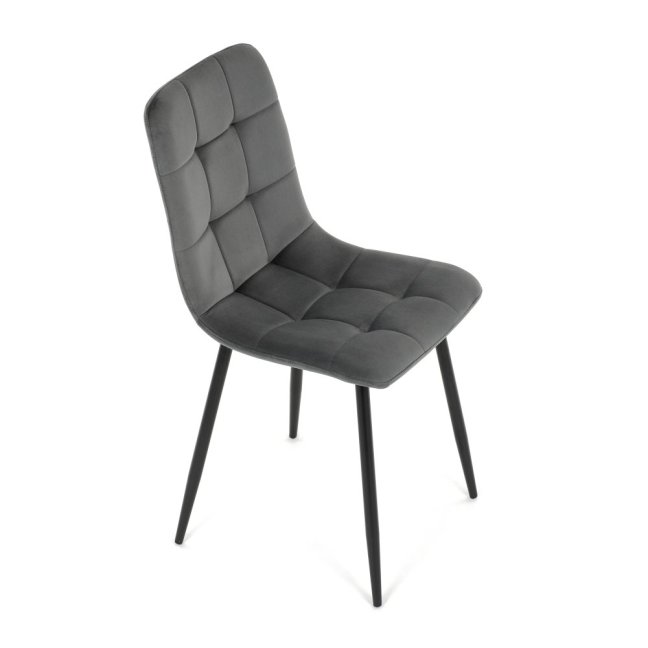 Jídelní židle THEO II — kov, samet, více barev - Barevné varianty židle THEO II: Modrá