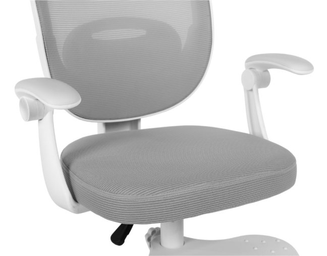 Dětská otočná židle Neoseat JUNI 008 s podnoží — látka, šedá