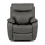 Relaxační polohovací TV křeslo NORBERT — látka, šedá, nosnost 150 kg