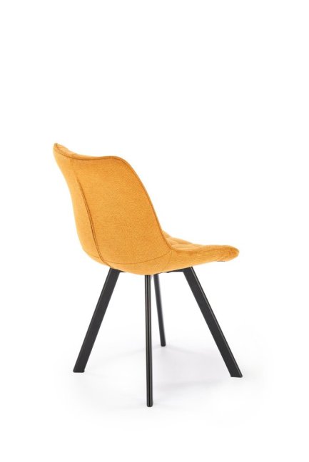 Jídelní židle MIHA — kov, látka, více barev - Barevné varianty jídelní židle MIHA: Hořčicová