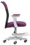 Dětská židle Neoseat MONKEY WHITE s podnoží — látka, bílá / fialová