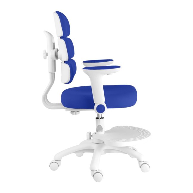 Dětská rostoucí židle Neoseat KIDDY THREE — látka, pratelný potah, tmavě modrá