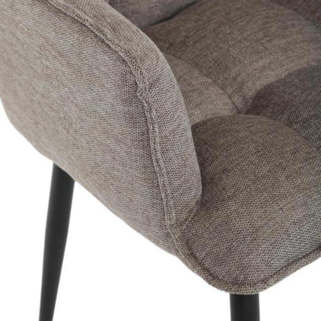 Jídelní křeslo KONIG — látka, béžová