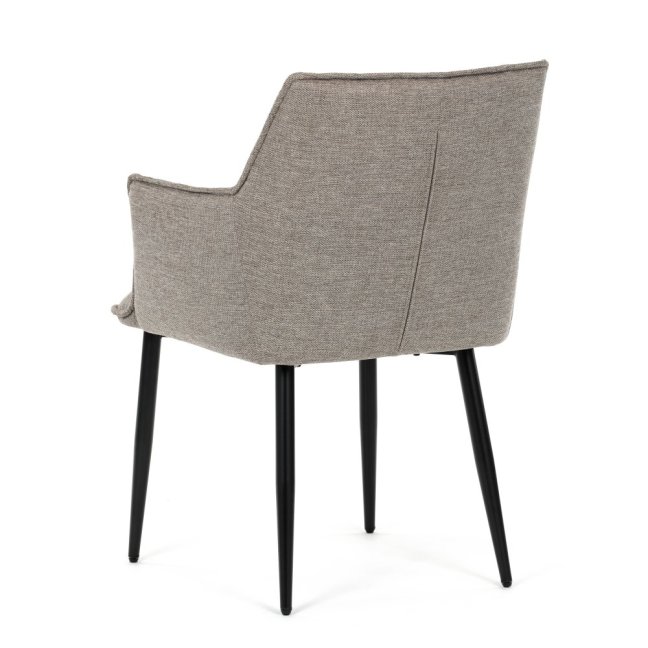 Jídelní křeslo KONIG — látka, béžová