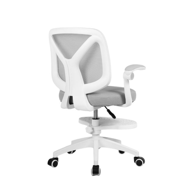 Dětská otočná židle Neoseat JUNI 010 s podnoží — látka, šedá