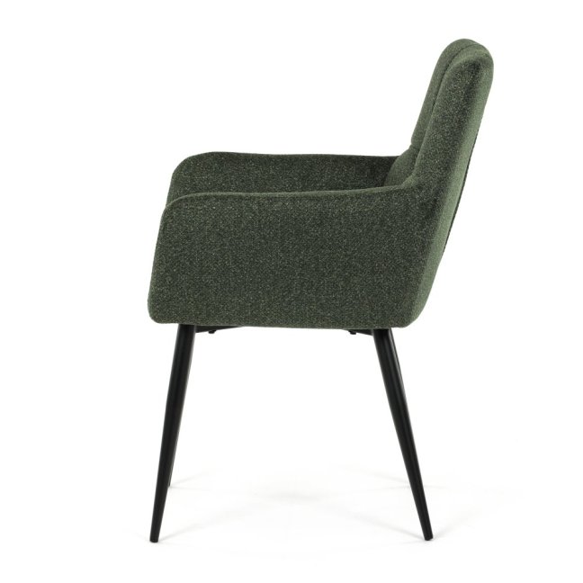 Jídelní křeslo LYON — kov, látka, více barev - Barevné varianty jídelního křesla LYON: Tmavě šedá