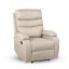 Relaxační polohovací TV křeslo VELORA — látka, béžová, nosnost 130 kg