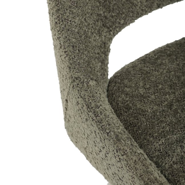 Jídelní židle TALISE — kov, látka, stříbrná / více barev