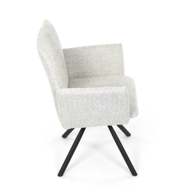 Jídelní otočné křeslo MANKA — kov, látka, více barev - Barevné varianty jídelního křesla MANKA: Šedá