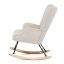 Houpací křeslo FABIAN — látka, krémová