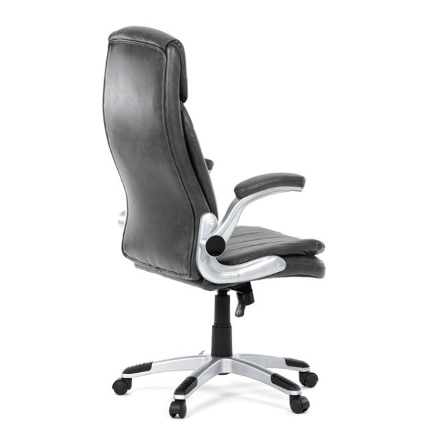 Kancelářské křeslo KURO — ekokůže, šedá
