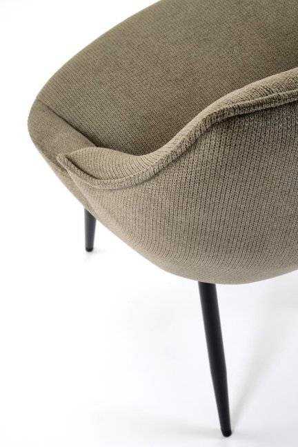 Jídelní křeslo KORFU — kov, látka, olivová