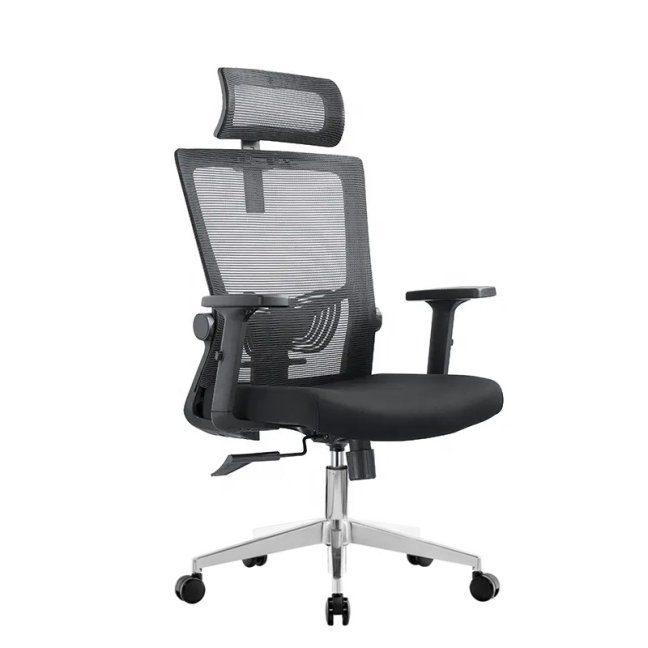 Kancelářská ergonomická židle Neoseat NOVELO — síť / látka, černá, nosnost 150 kg