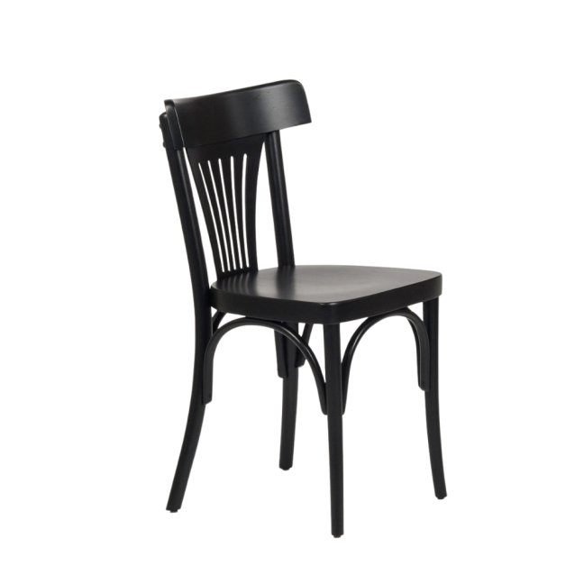Jídelní dřevěná židle HERBERT — masiv, černá