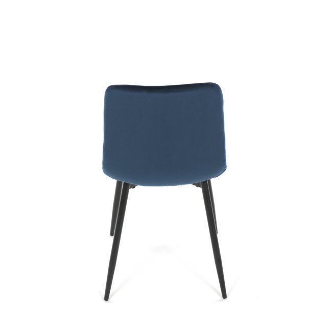 Jídelní židle THEO II — kov, samet, více barev - Barevné varianty židle THEO II: Modrá