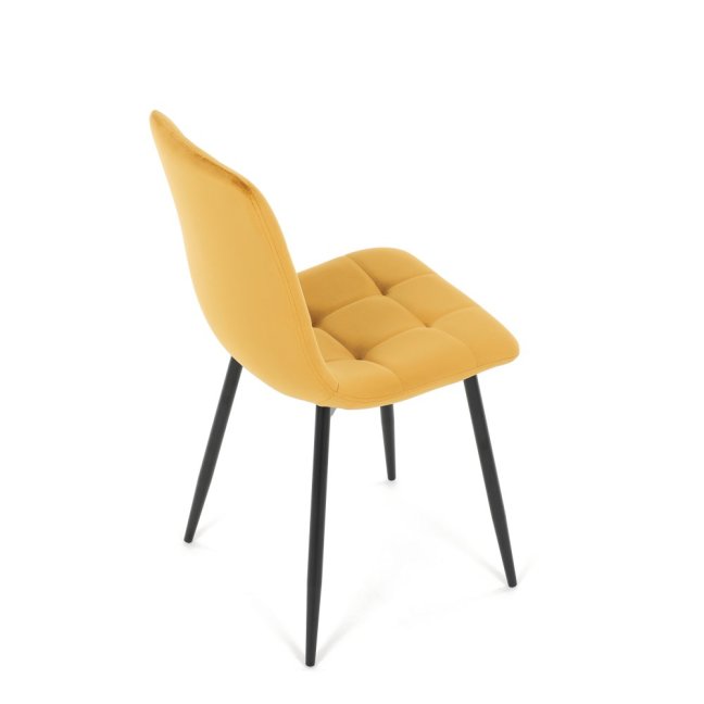 Jídelní židle THEO II — kov, samet, více barev - Barevné varianty židle THEO II: Modrá